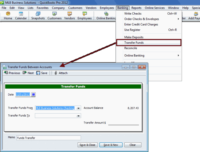 How to Create a Memorized Transfer in QuickBooks ucator