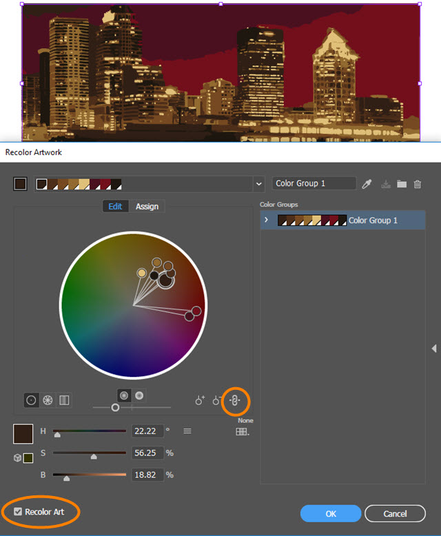 How to Use a Color Group to Change Multiple Swatches in Adobe