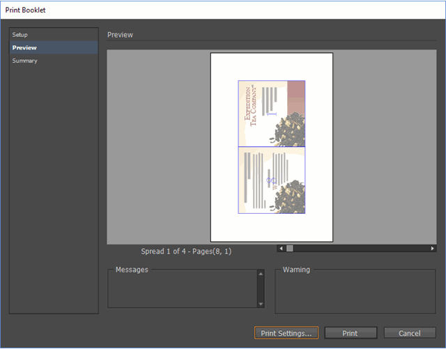 How to Print a Booklet File in Adobe InDesign Webucator