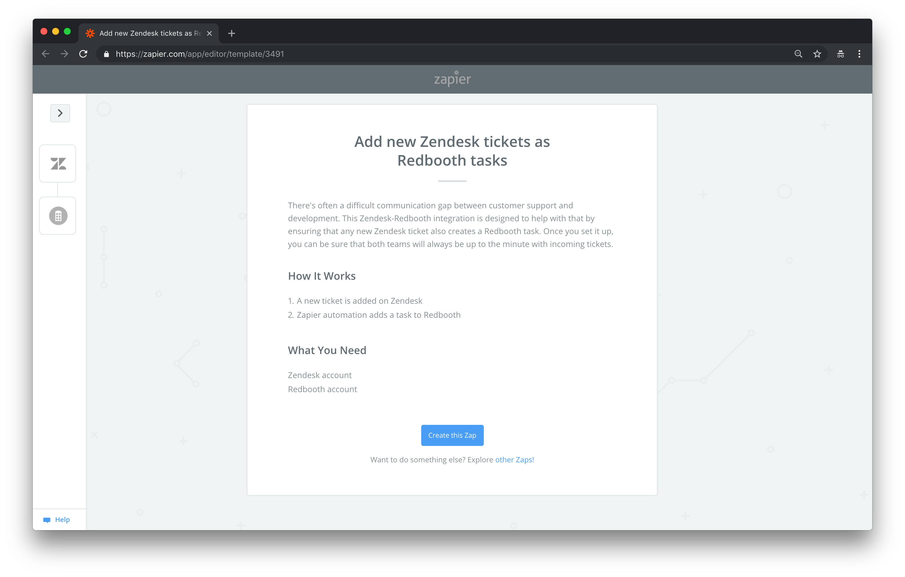 zapierconnector Redbooth