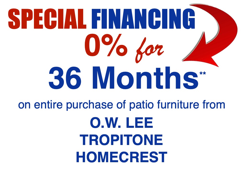 PATIO FINANCING1 Coastal Spa & Patio