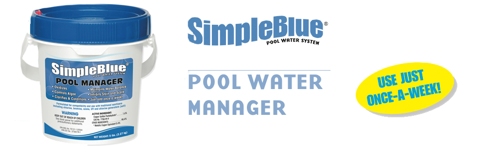 Simple Blue Pool Water Manager Islander Pools and Spas