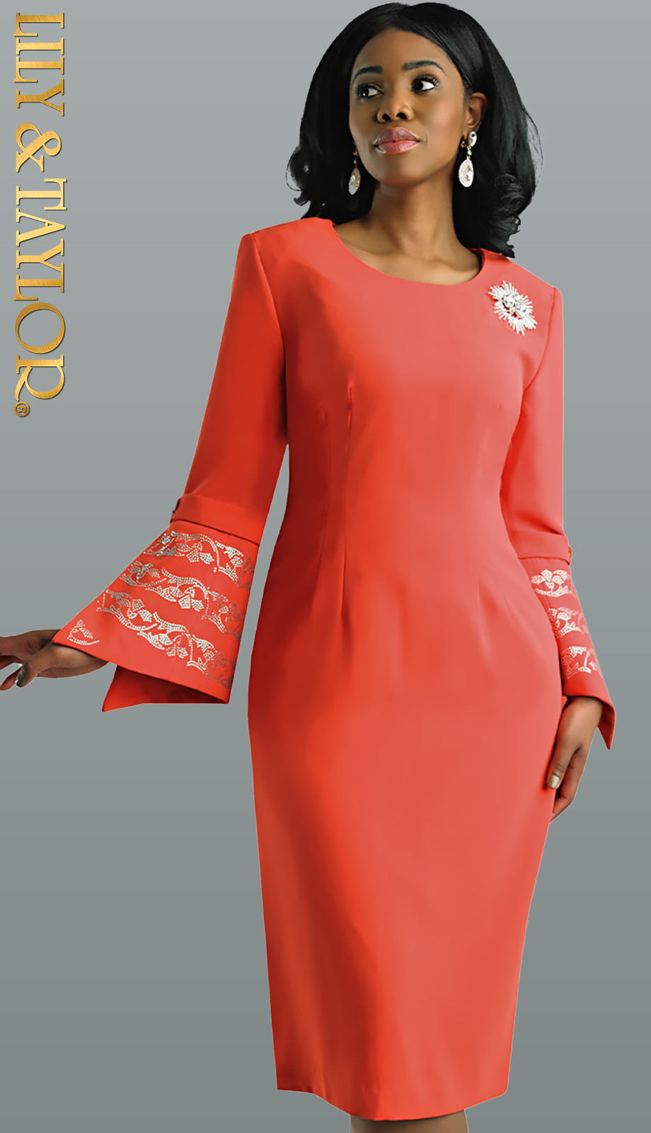 Womens Church Dress 4625OR Lily And Taylor