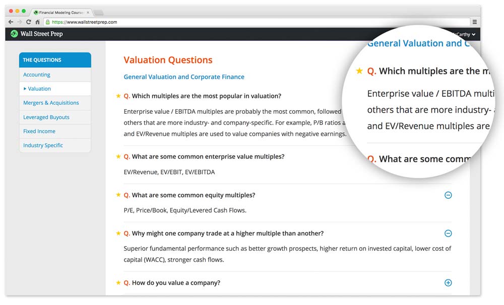 Technical Finance Interview Preparation Wall Street Prep