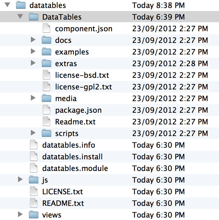 Using DataTables In Drupal 7 Wash