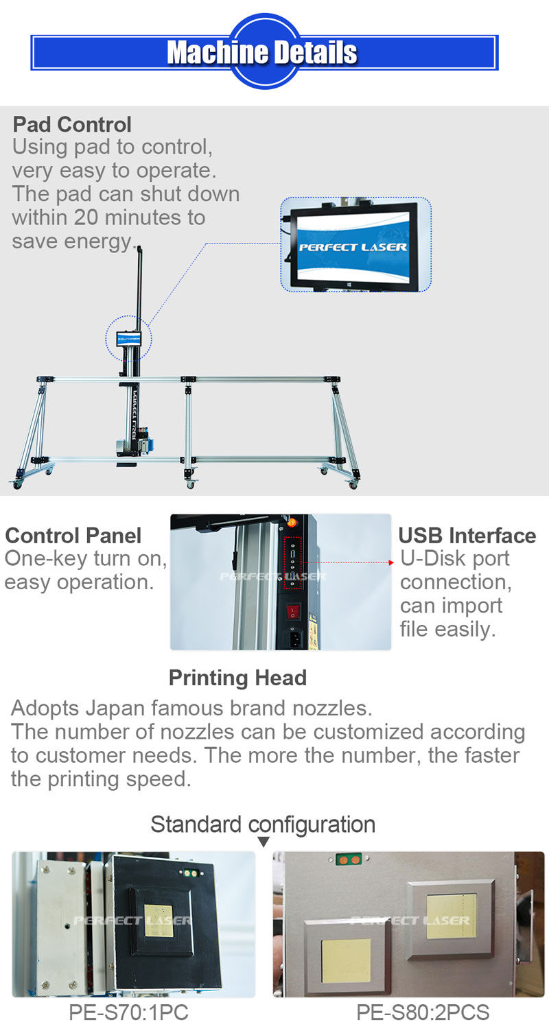 New Generation Intelligent Inkjet Printer For Wall Mural PES80