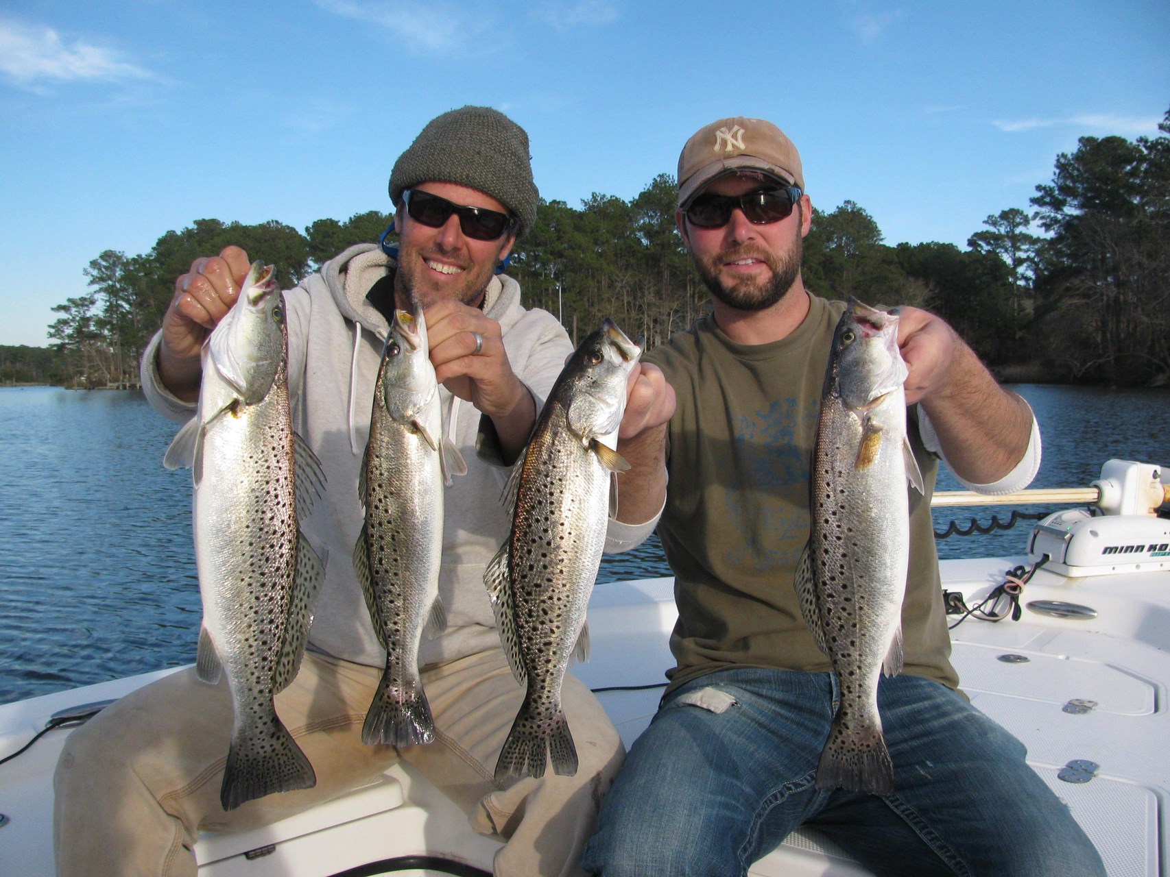 Winter Speckled Seatrout Fishing in North Carolina