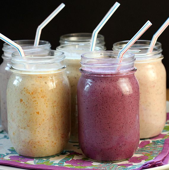 MakeAhead Oatmeal Smoothies