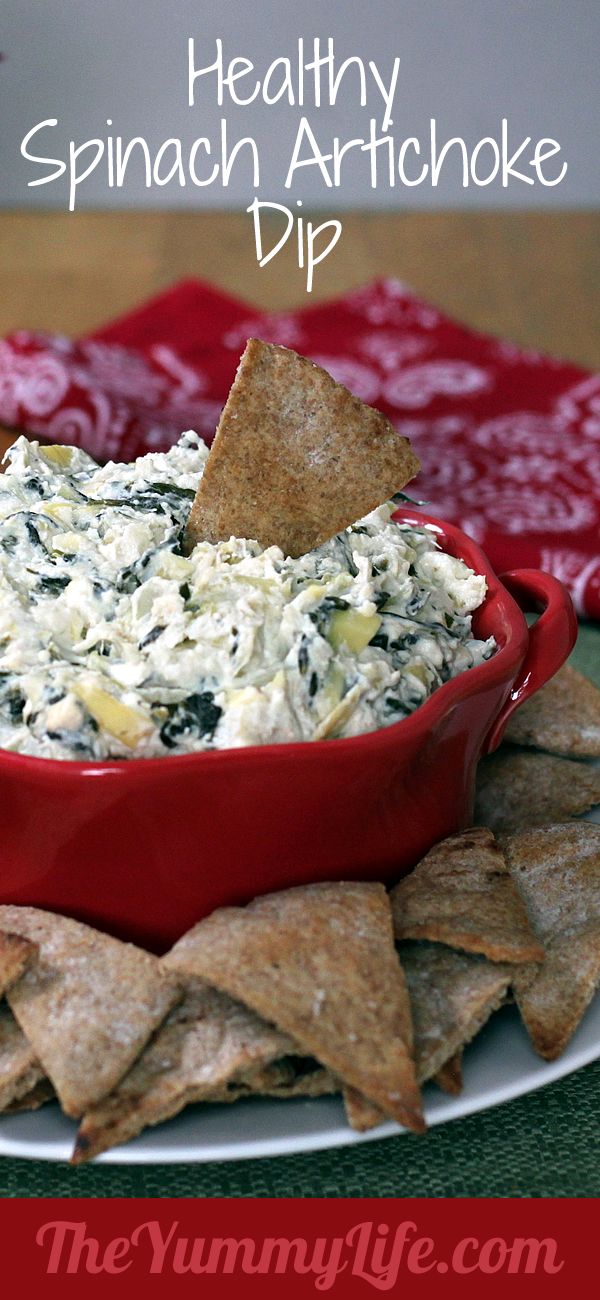 Healthy Spinach Artichoke Dip