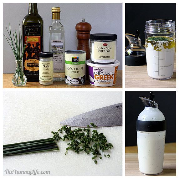 Coconut Milk, Yogurt, & Chive Salad Dressing