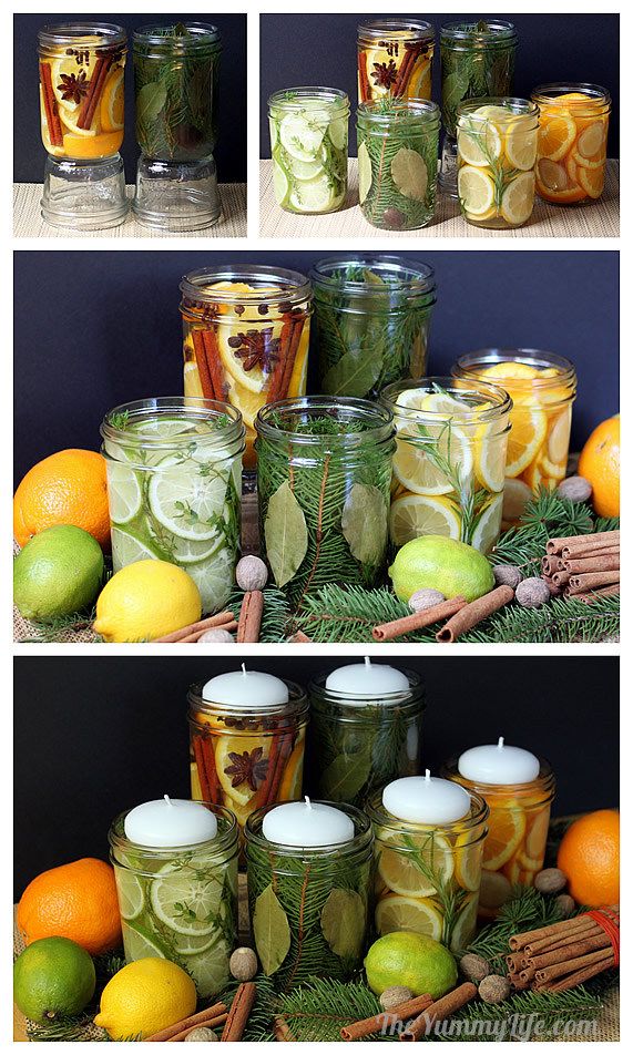 Natural Room Scent Jars for DIY Gifts and Centerpieces