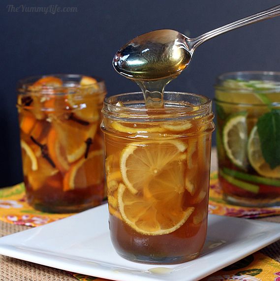 Natural Honey Citrus Syrups for Coughs & Sore Throats