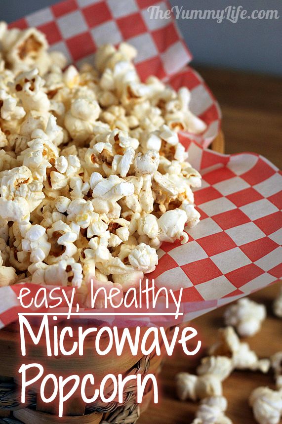 Homemade Microwave Popcorn