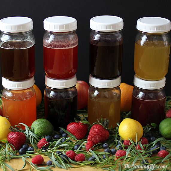 Natural Fruit & Herb Honey Syrups
