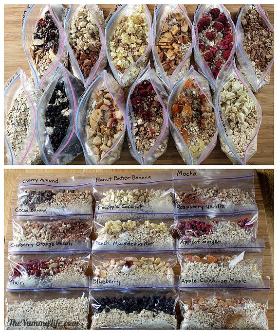 Healthy Instant Oatmeal Packetsfor hot & refrigerator oats