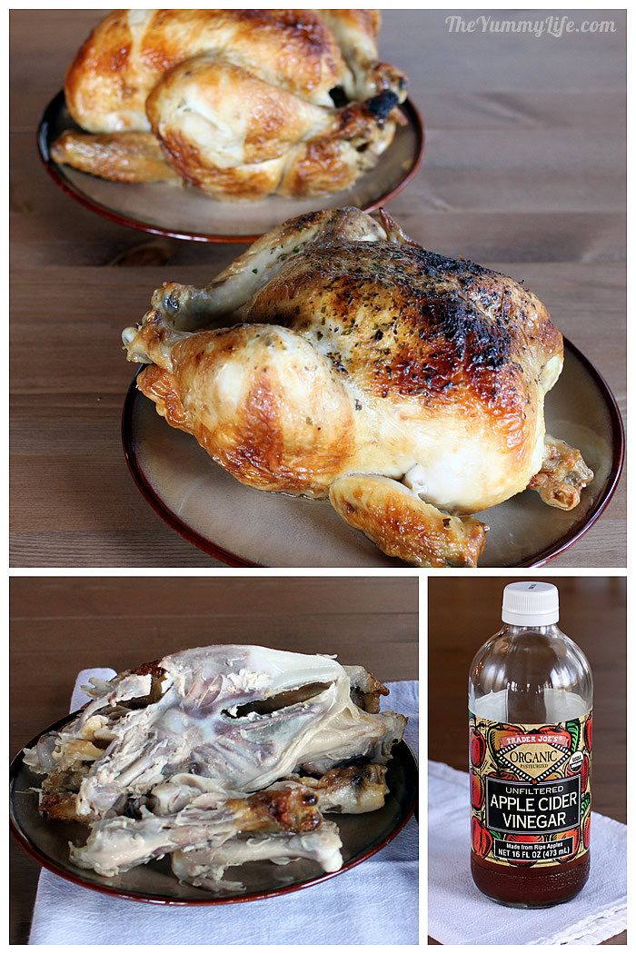 Nourishing Chicken Bone Broth In A Slow Cooker
