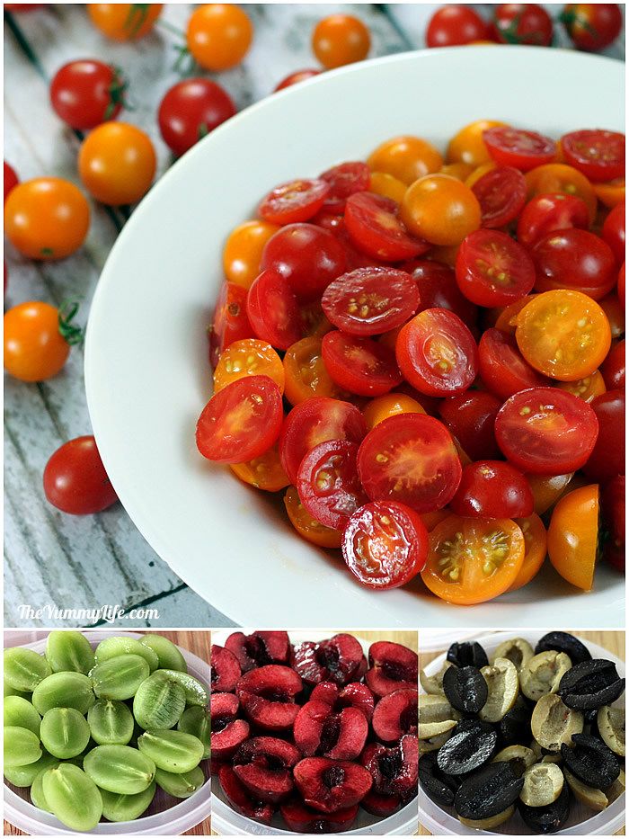 Easy Way To Cut Cherry Tomatoes, Grapes, Olives & Cherries