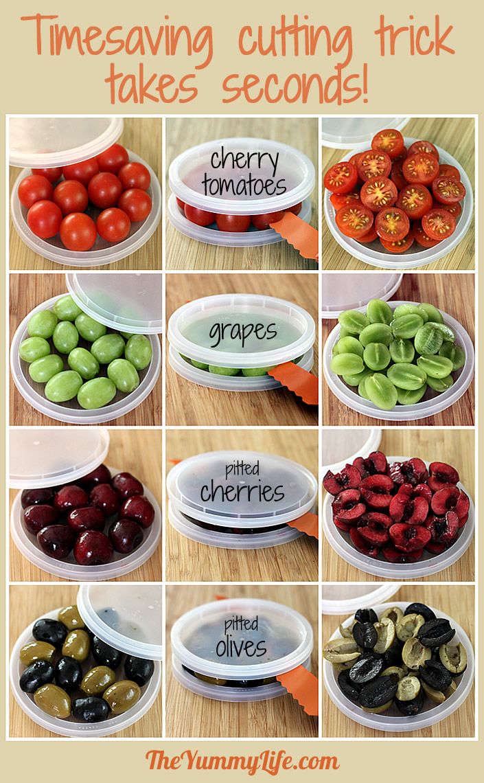 how to cut grapes for babies Caption Simple