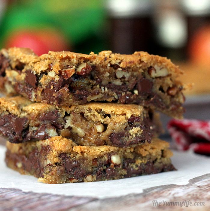Whole Grain Chocolate Chip Cookie Bars
