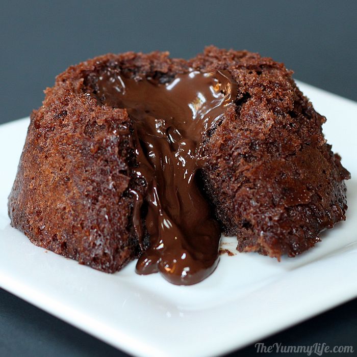 Microwave Brownie Lava Cakes