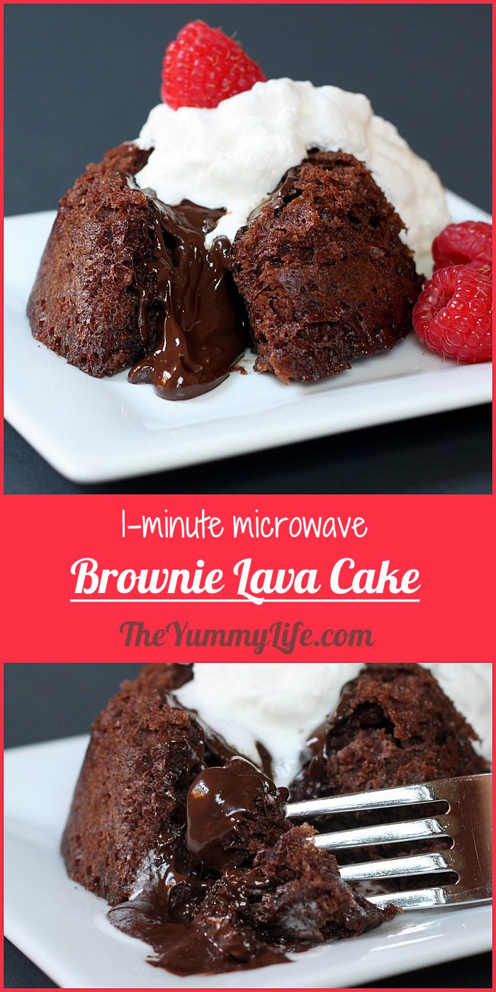 Microwave Brownie Lava Cakes