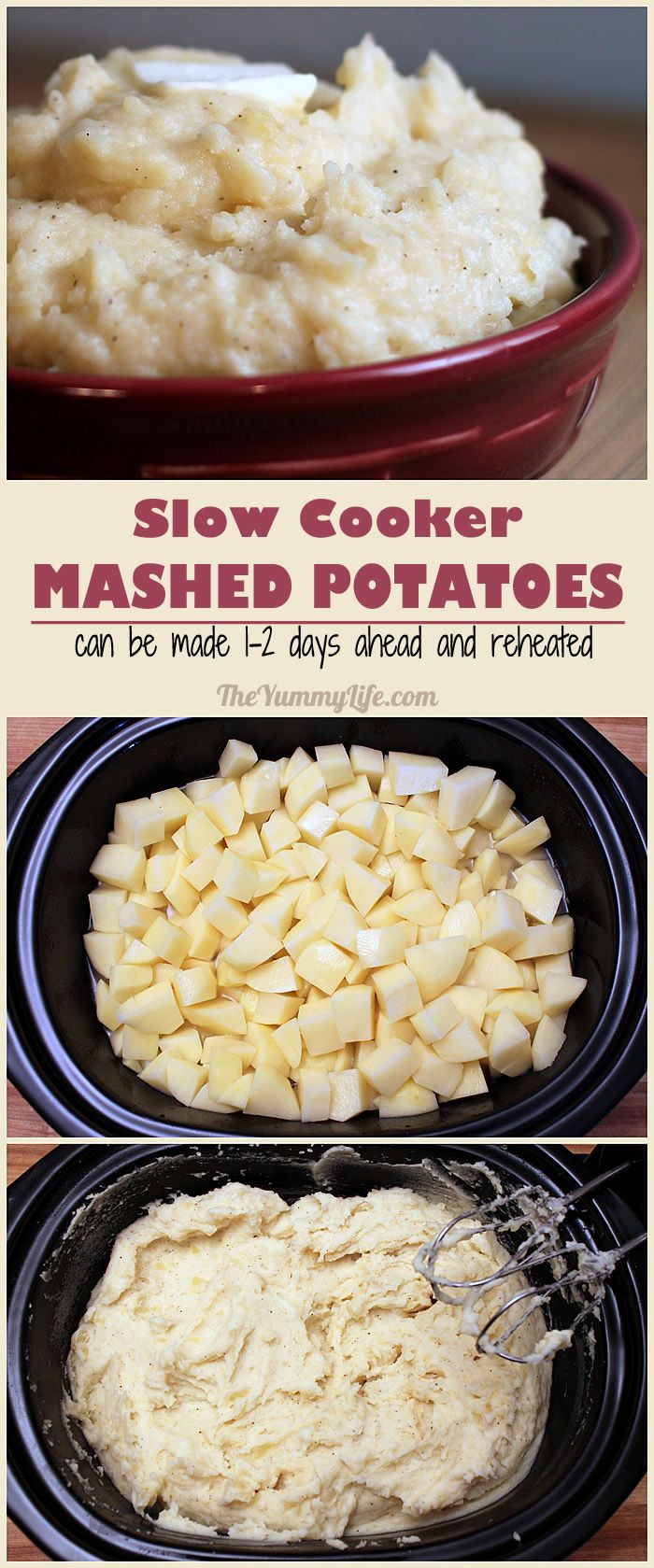 Slow Cooker Mashed Potatoes