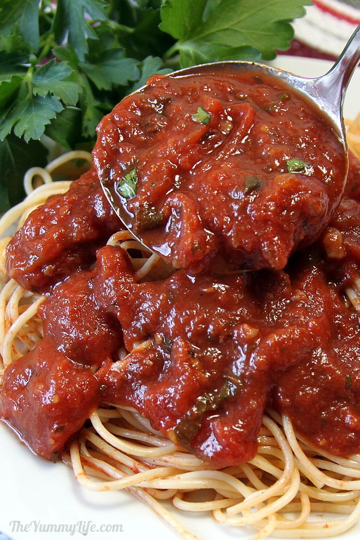 Slow Cooker Rustic Italian Marinara Sauce