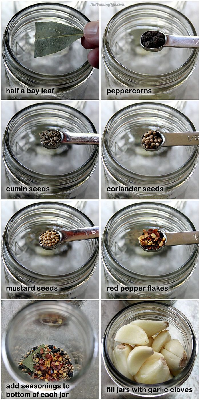 Easy Pickled Garlic for refrigerating or canning