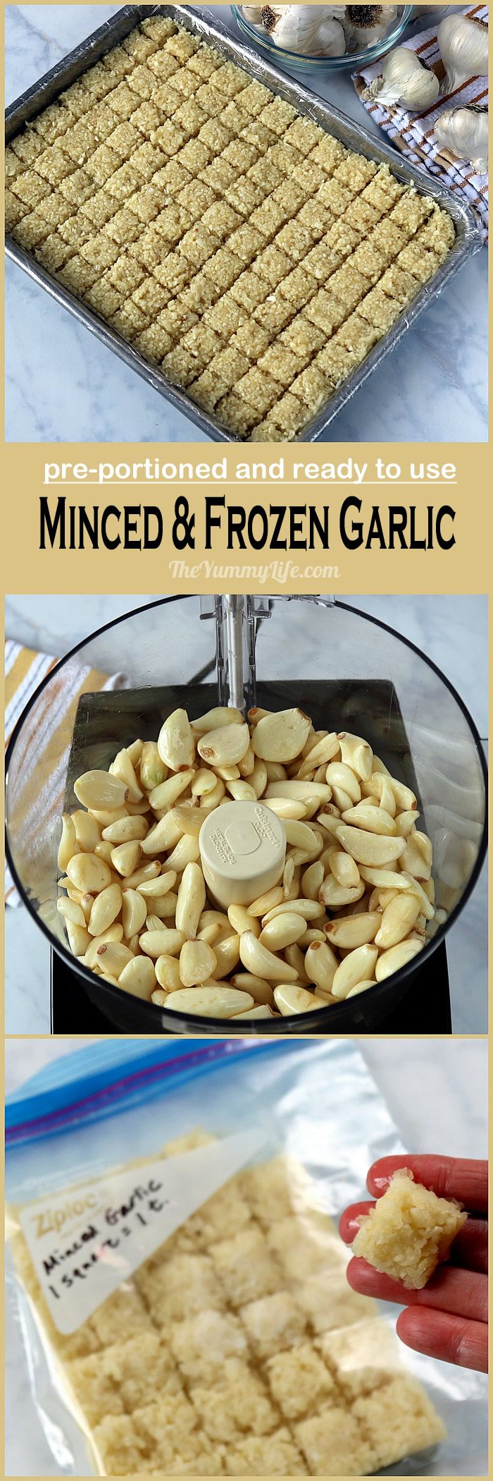 How to Mince and Freeze Garlic