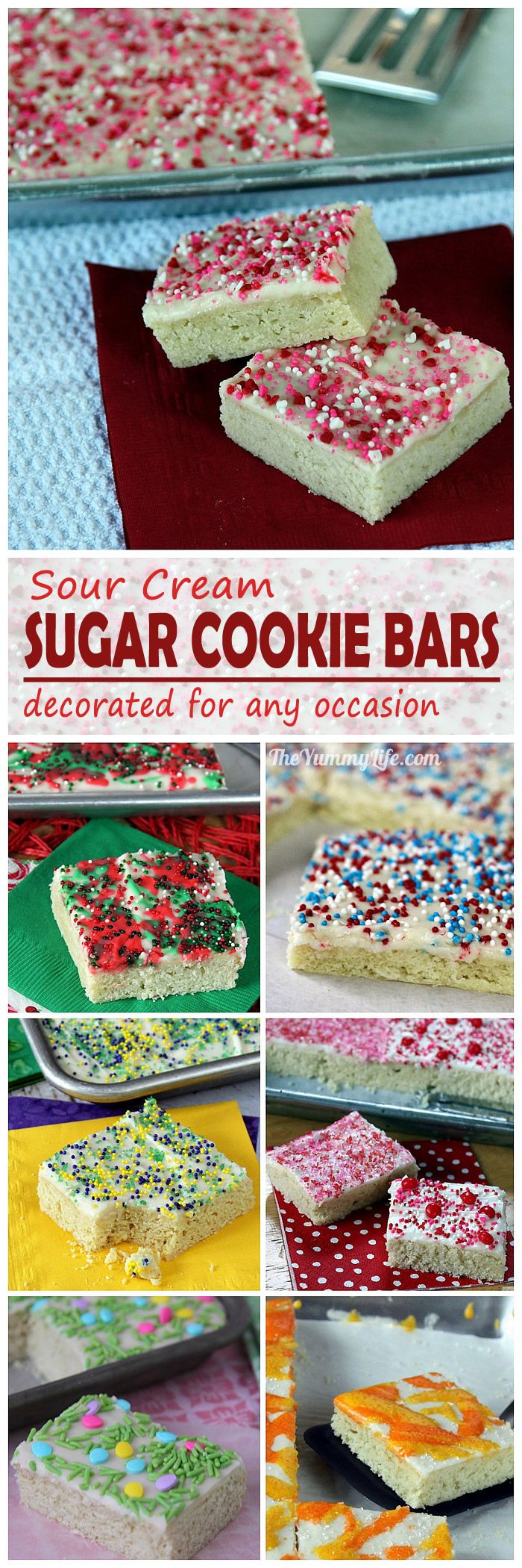 Easy Sour Cream Sugar Cookie Bars