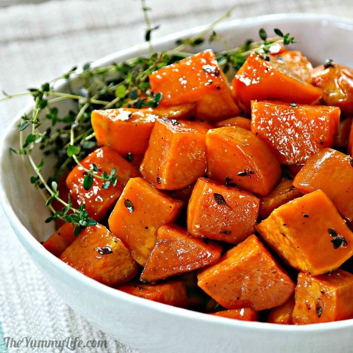 HoneyGlazed Roasted Sweet Potatoes