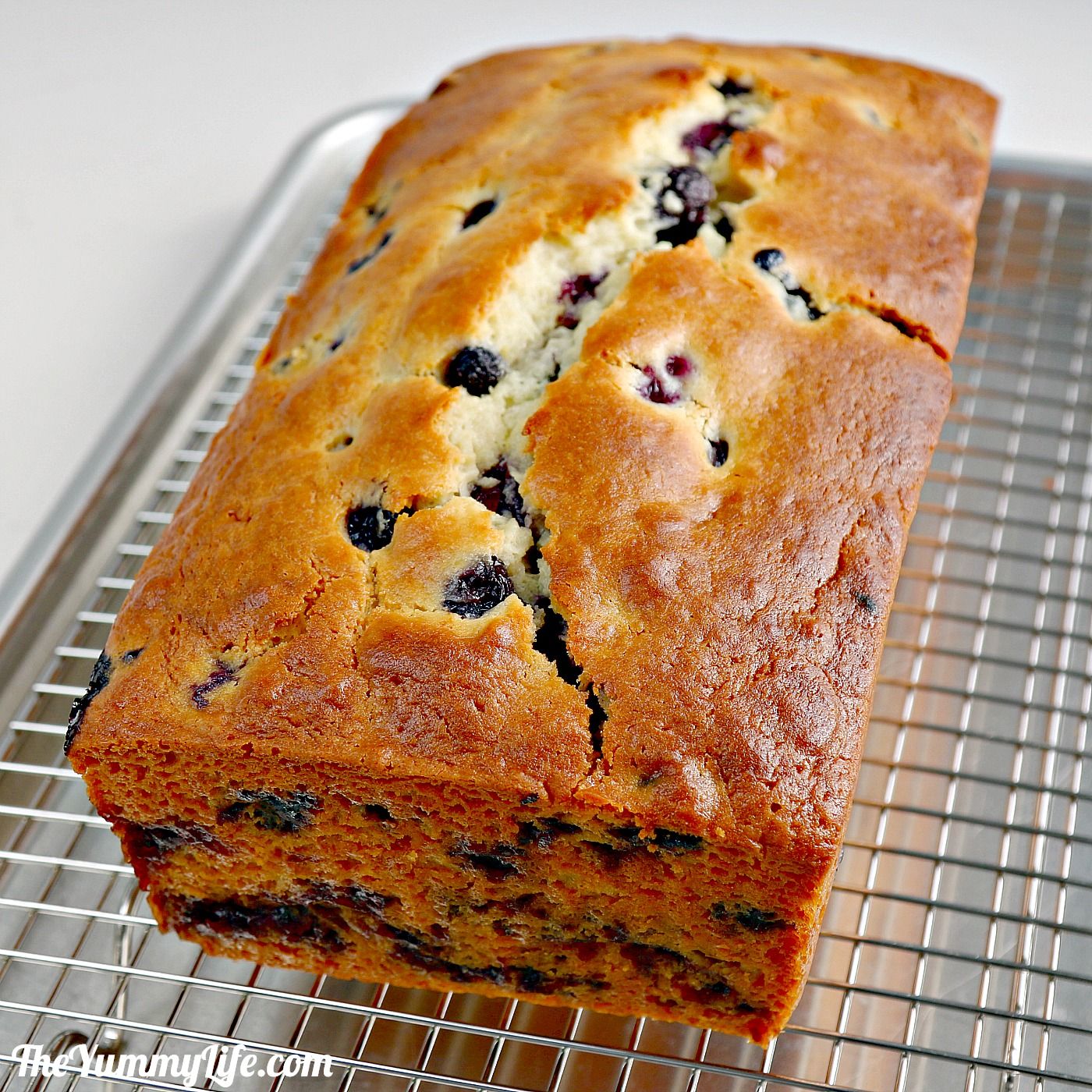 Lemon Blueberry Yogurt Loaf Cake