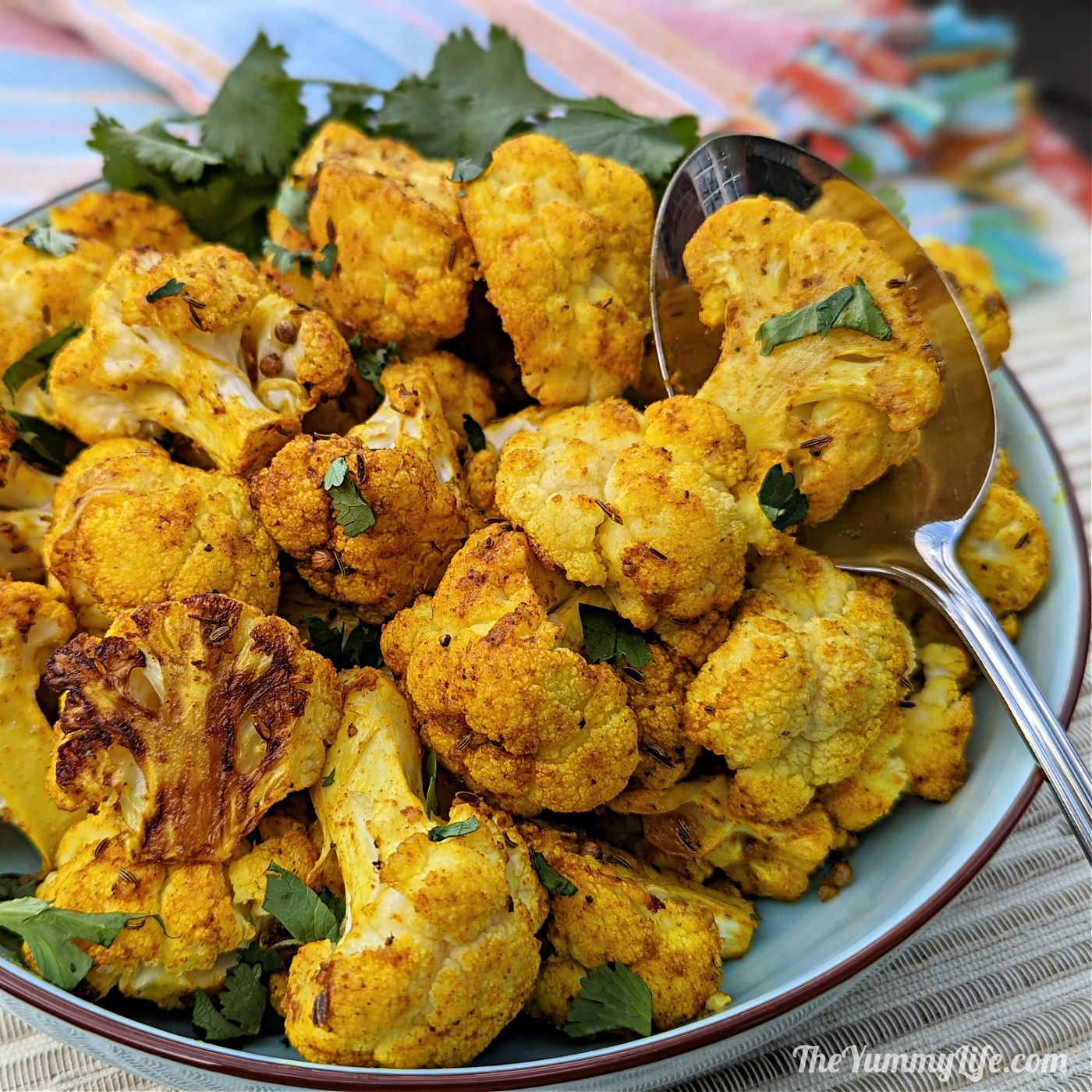Easy Roasted Cauliflower with Indian Spices