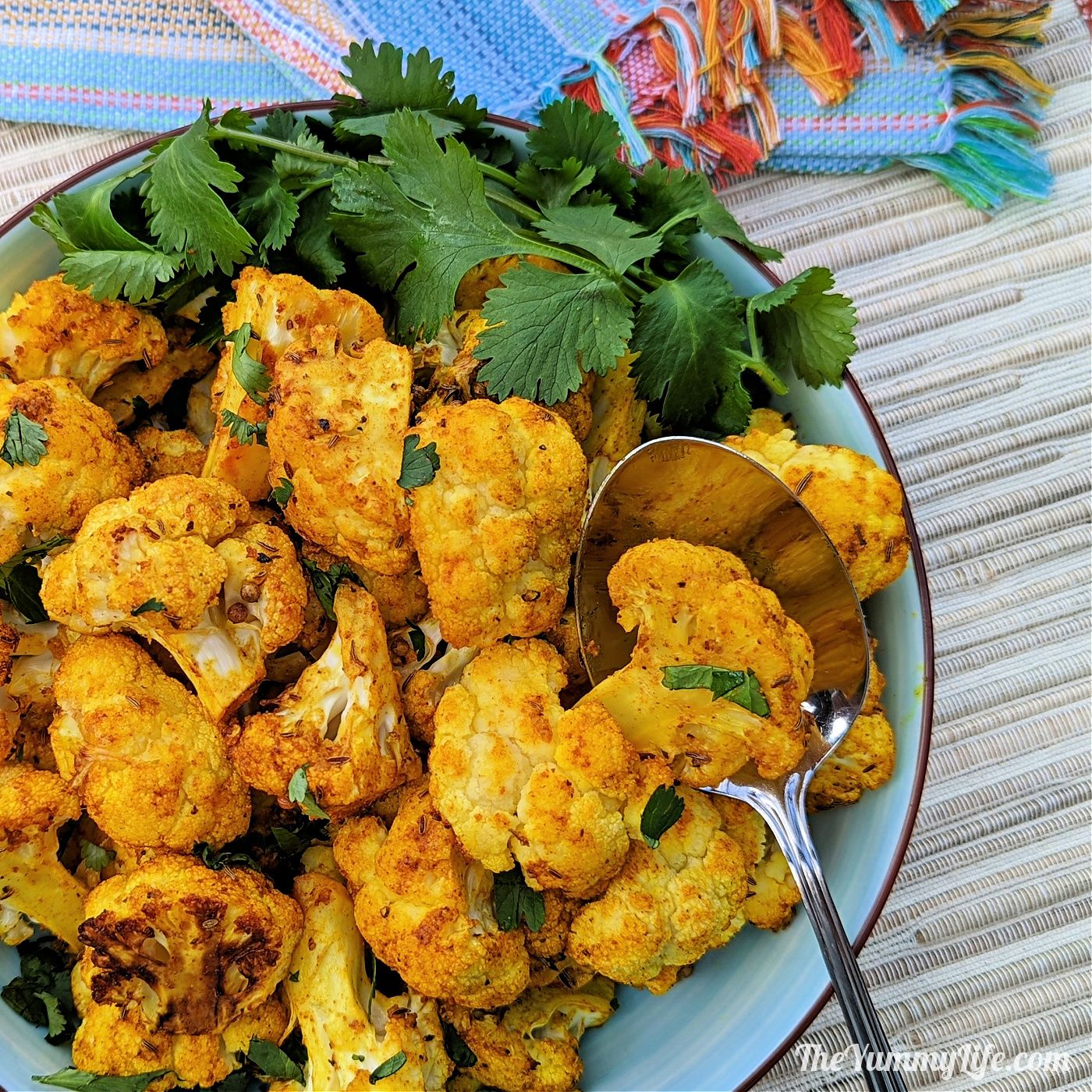 Easy Roasted Cauliflower with Indian Spices