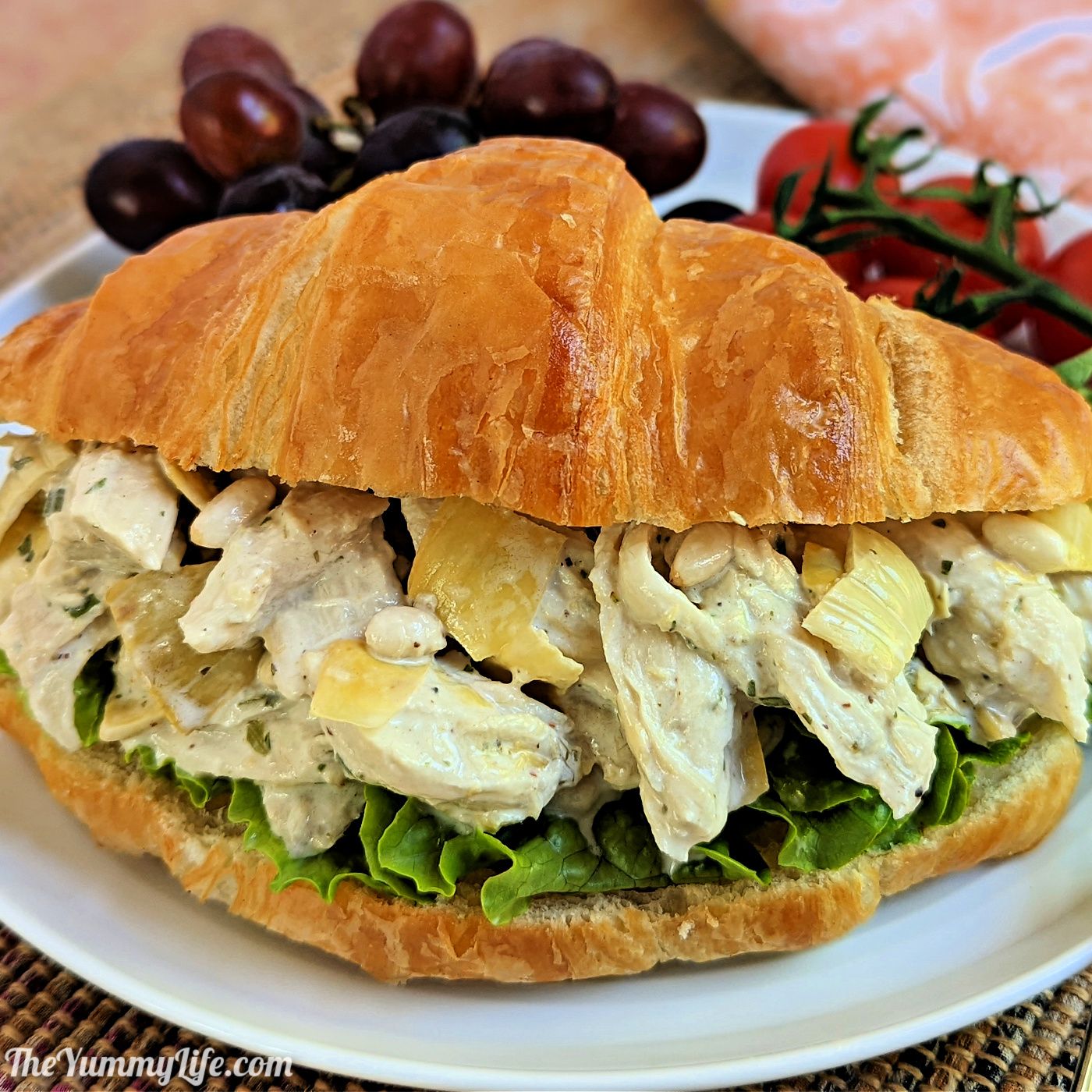 Artichoke Chicken Salad Sandwich