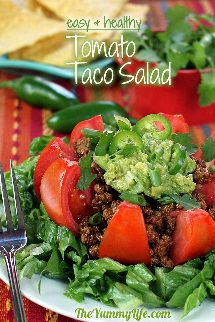 Healthy Tomato Taco Salad