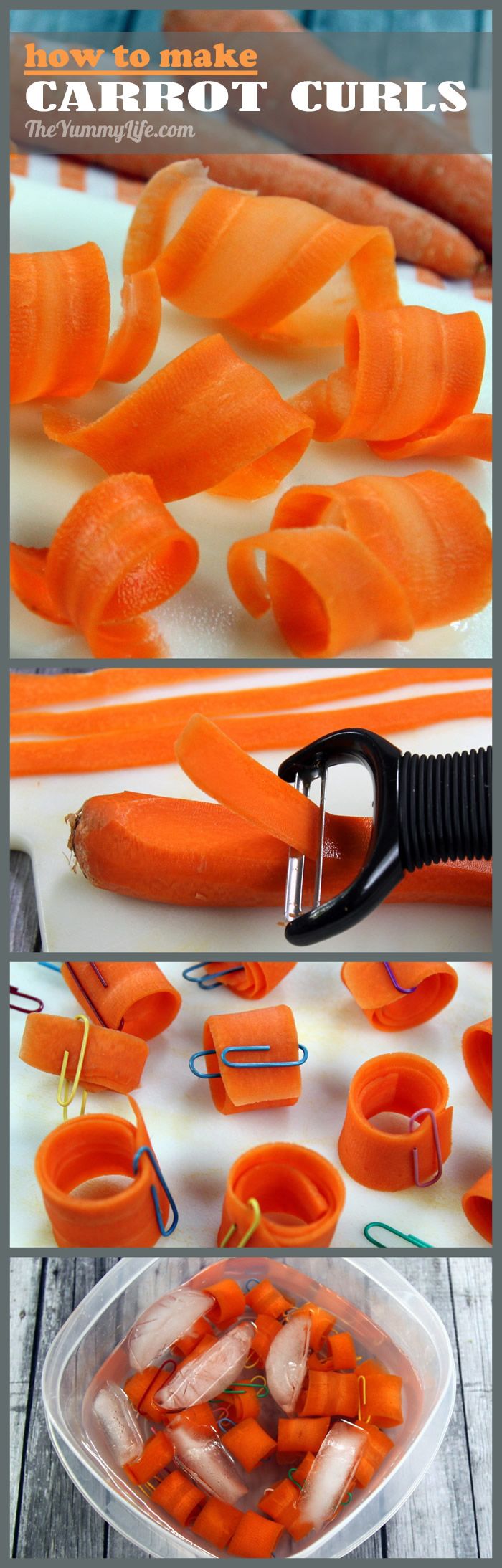 How to Make Easy Carrot Curls for Garnishes