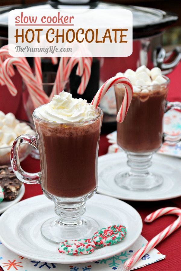 Easy Homemade Hot Chocolate In A Slow Cooker