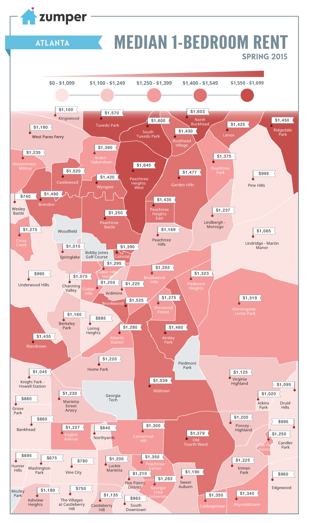 See How Much Atlanta Spent On Rent This Spring