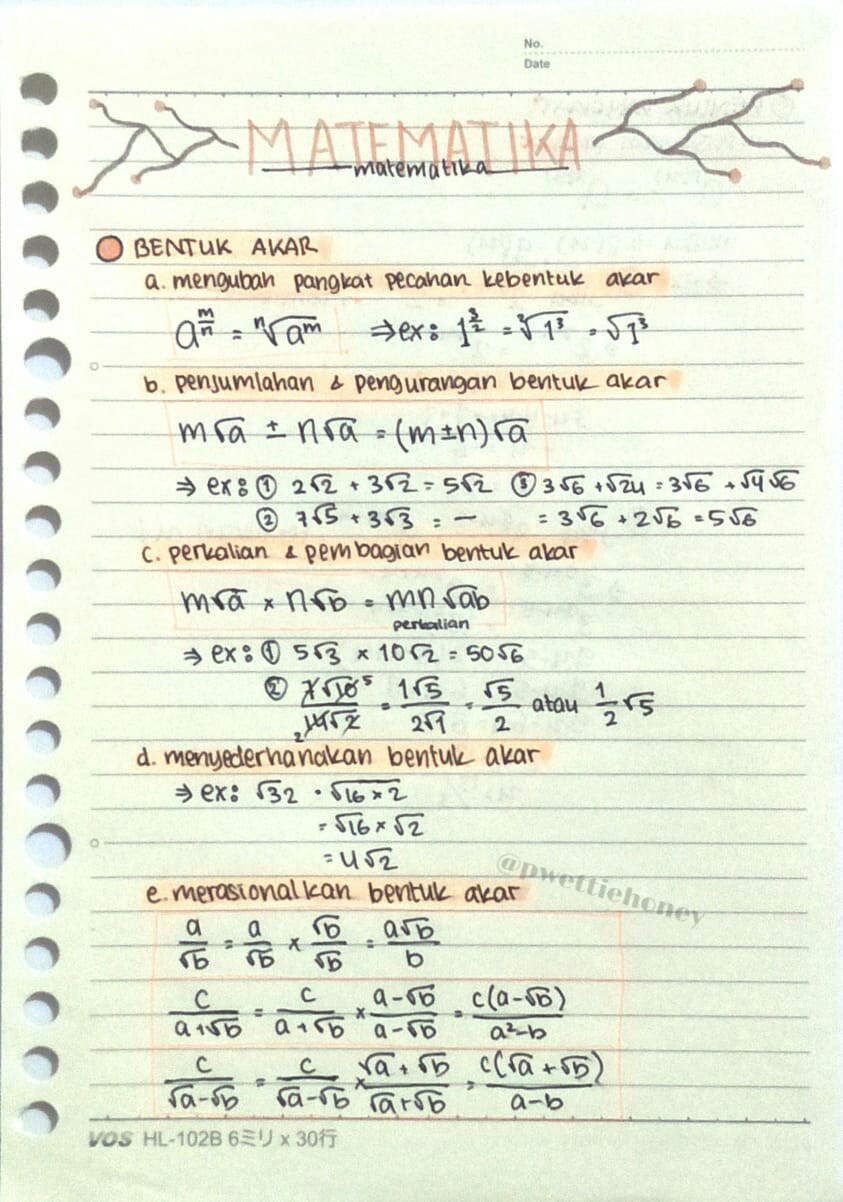 Ambisnotes | Kelas 9 : Matematika - Bentuk Akar - Ambisnotes