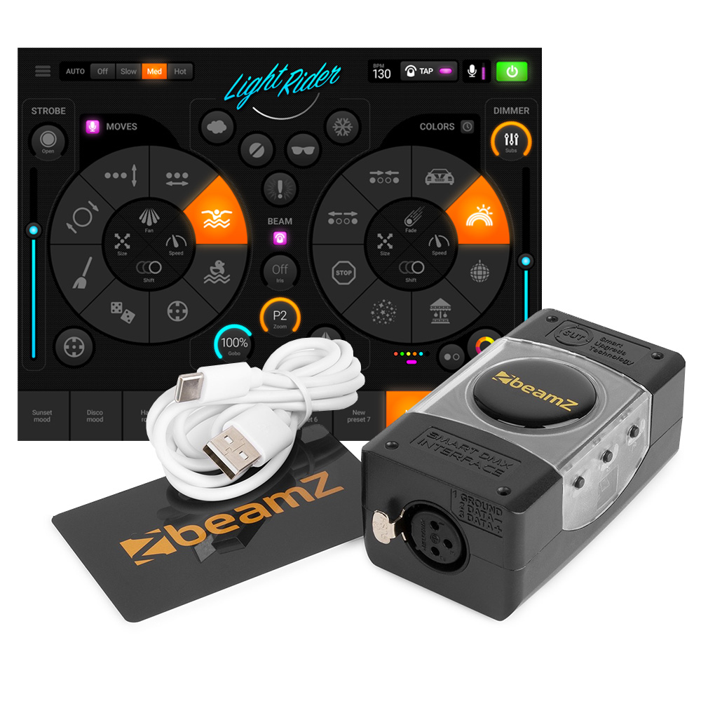 Beamz Light Rider USB DMX Interface with Light Rider – AVECorp