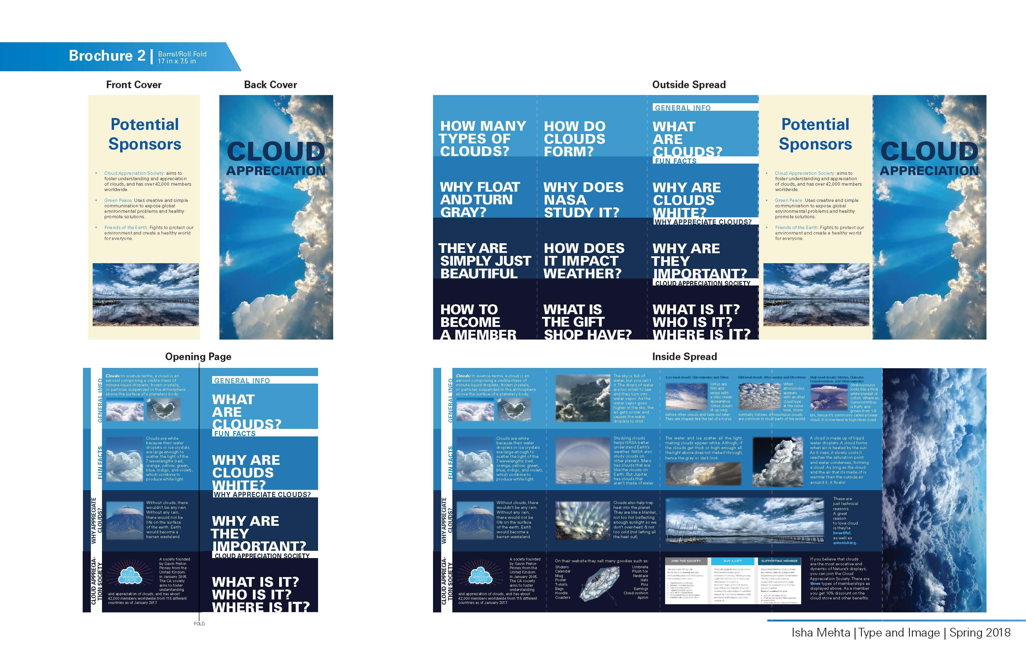 Brochure Design / Enfolding &amp; Unfolding Meaning College of Art and