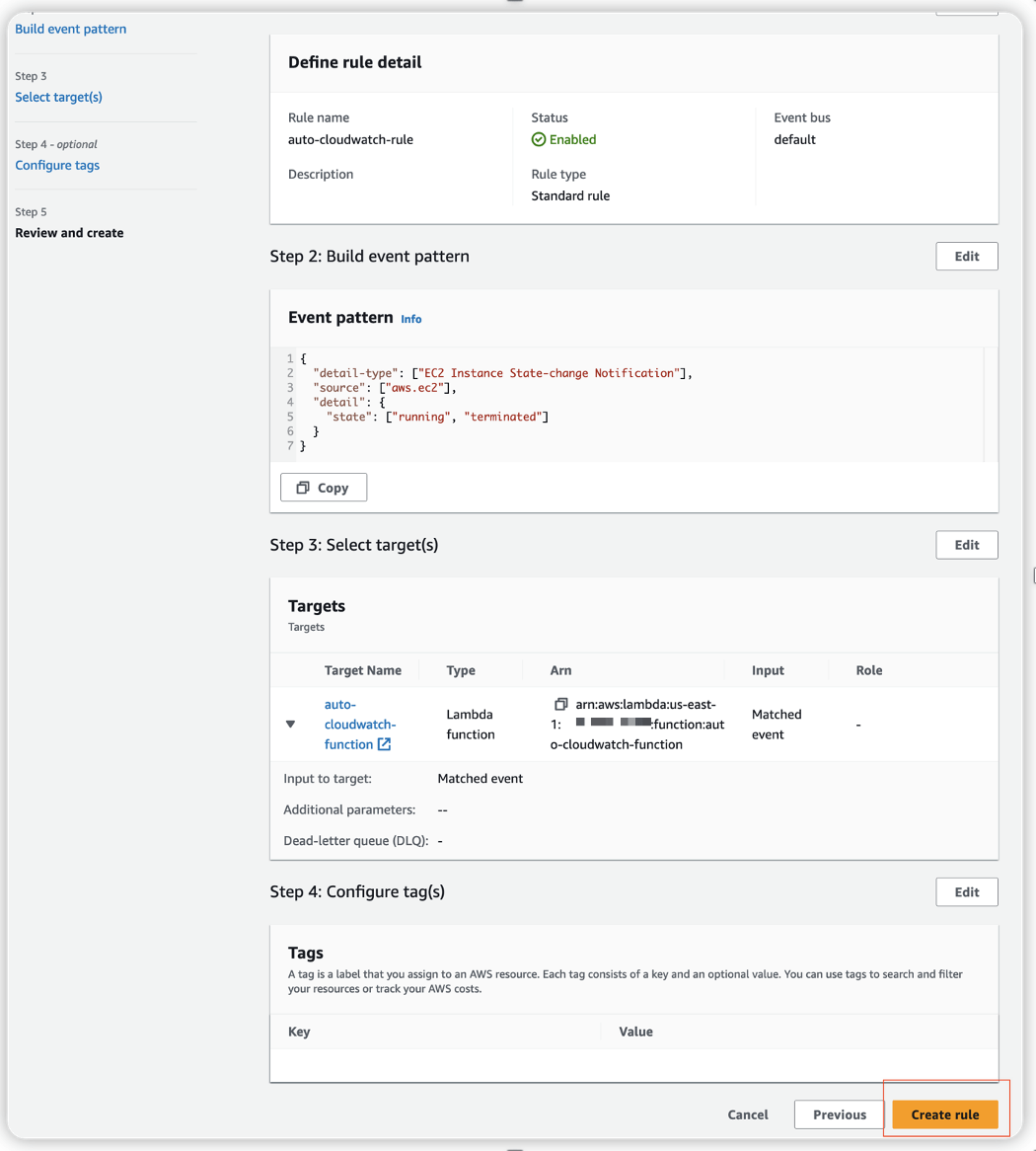 使用 EventBridge+Lambda 自动创建 CloudWatch Alarm 亚马逊AWS官方博客