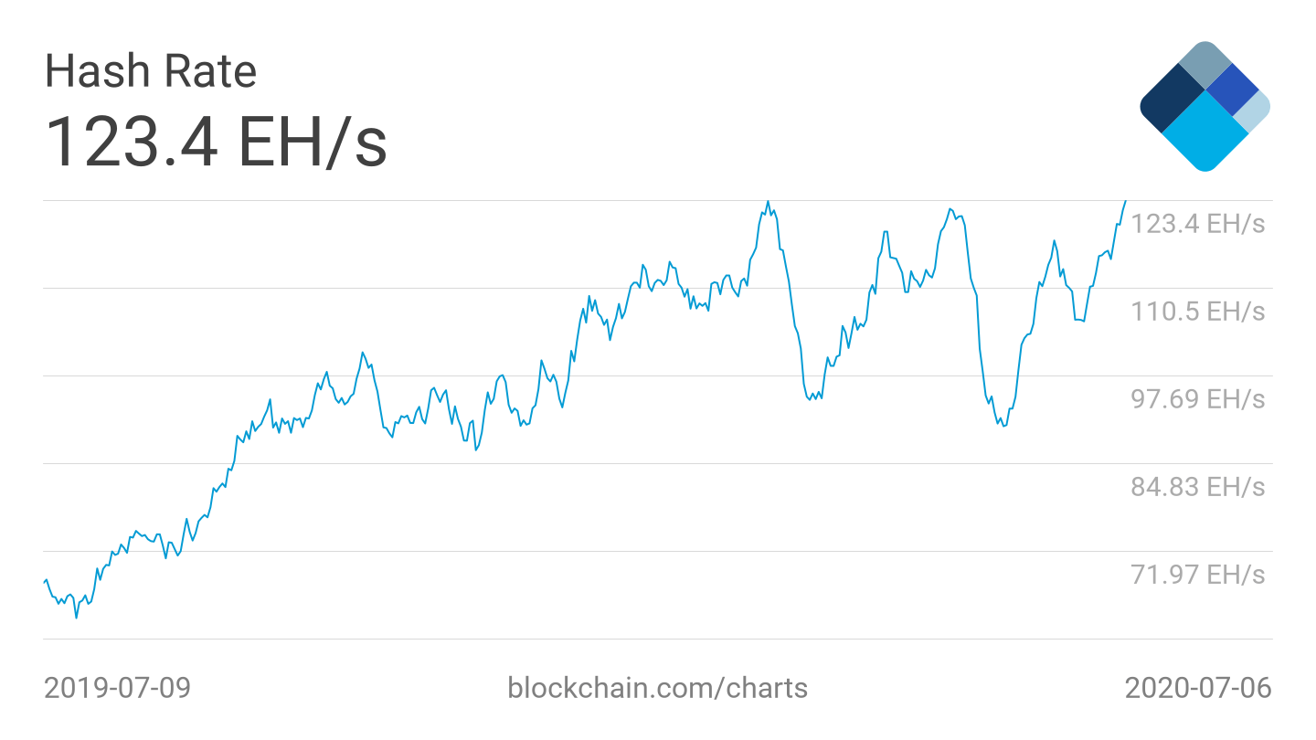 Bitcoin Hash Rate Hits Record Average High Defying BTC Price Bears