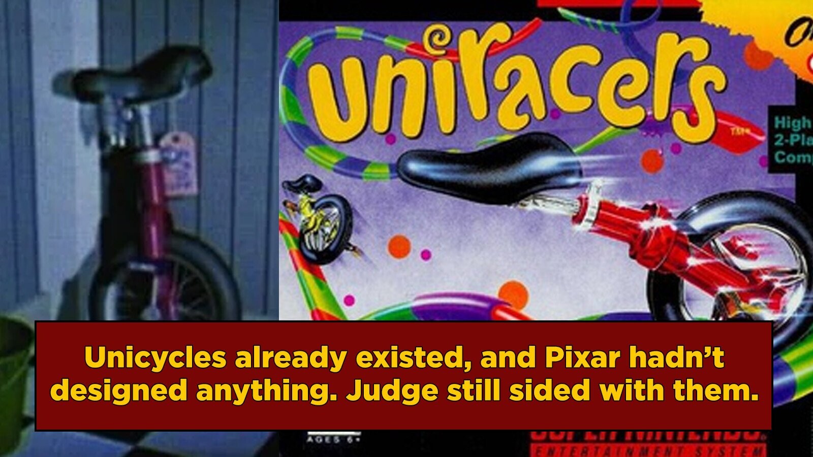 Pixar Went To Court To Prove They Invented 'Unicycles'