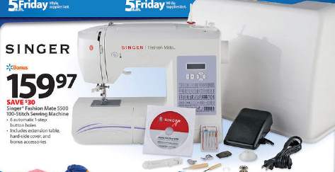 Black Friday Deal: Singer Fashion Mate 5500 100-Stitch Sewing Machine