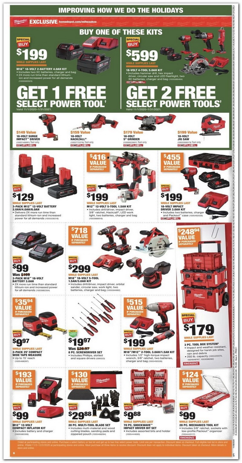 Home Depot Black Friday 2020 Ads, Home Depot Black Friday Sales 2020