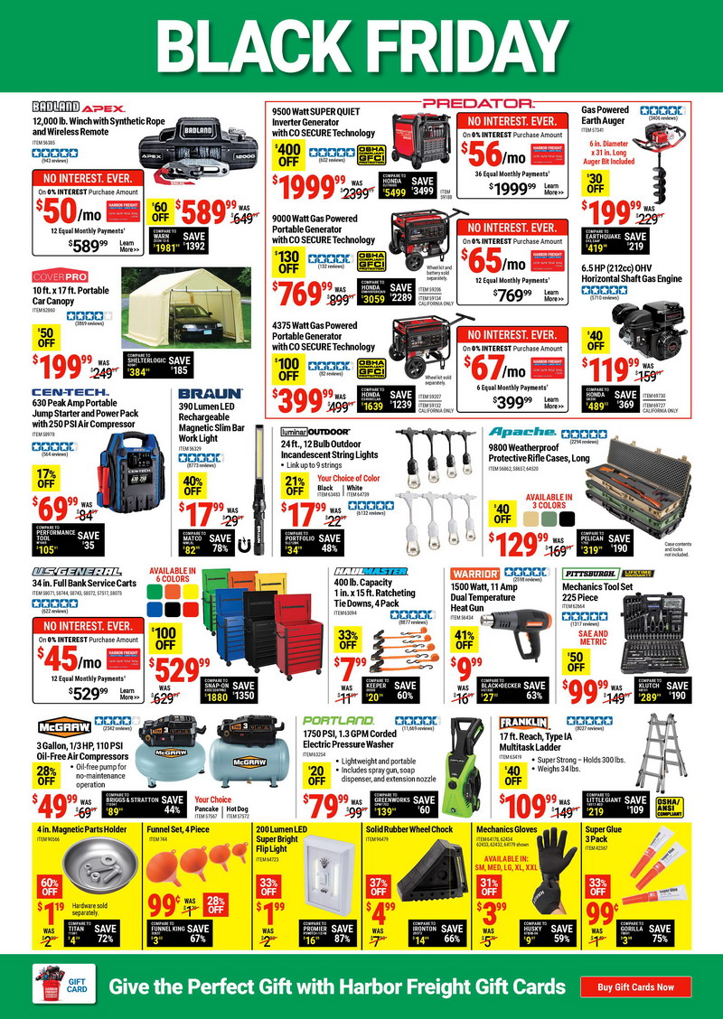 Harbor Freight Black Friday 2022 Ads, Harbor Freight Black Friday Sales