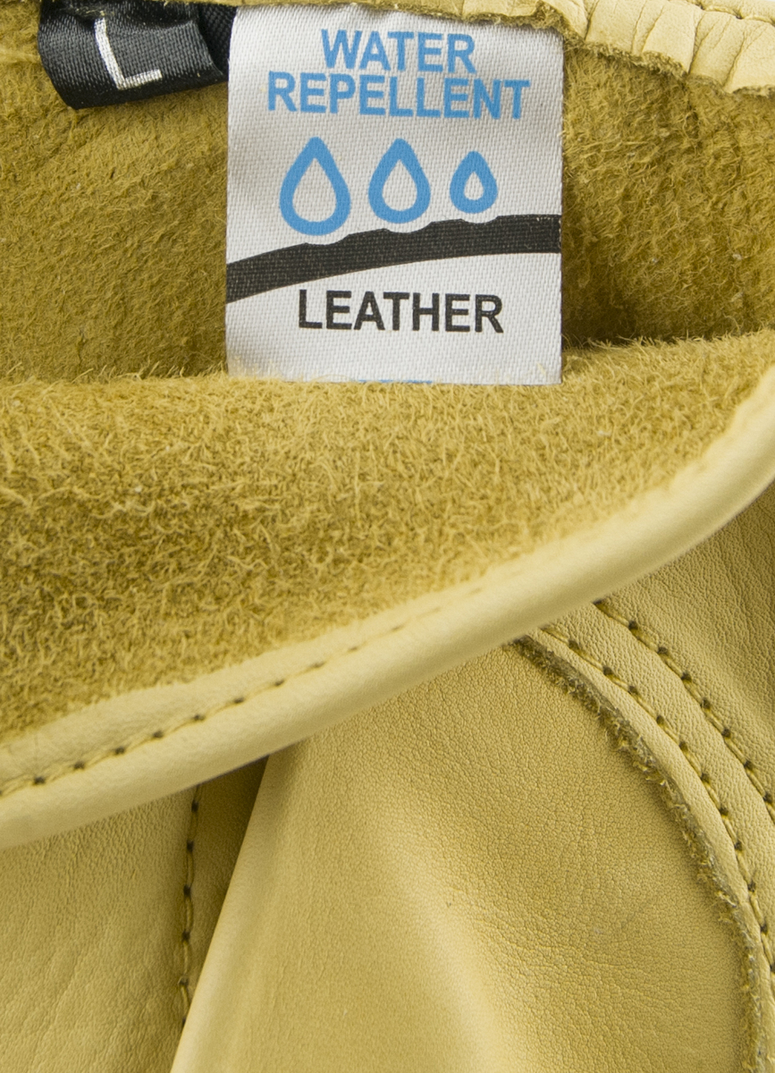 Premium Water Repellent Cowhide Leather Gloves w/Strap 20B