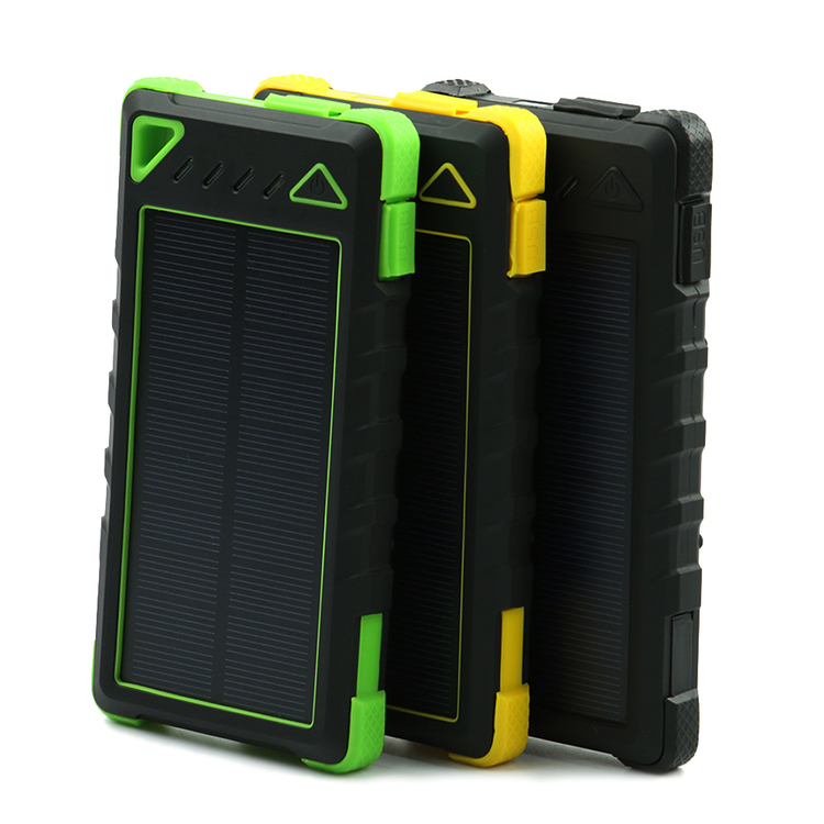 High Capacity Water Resistant Shatterproof Solar Power Bank
